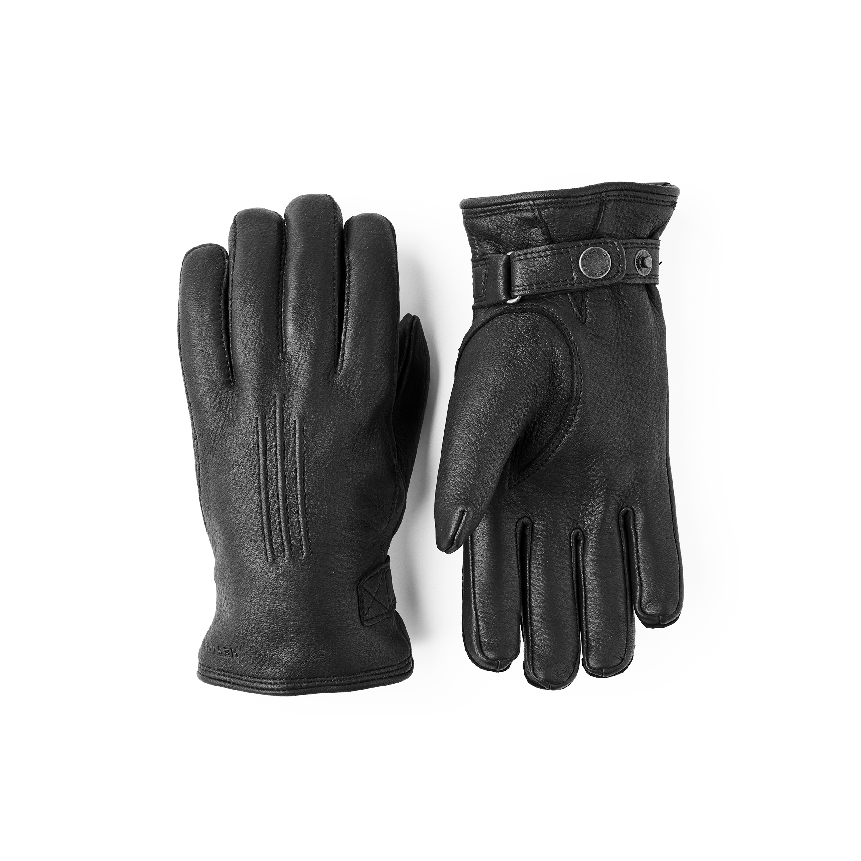 leather handschuhe Hestra - Deerskin Lambskin - Black