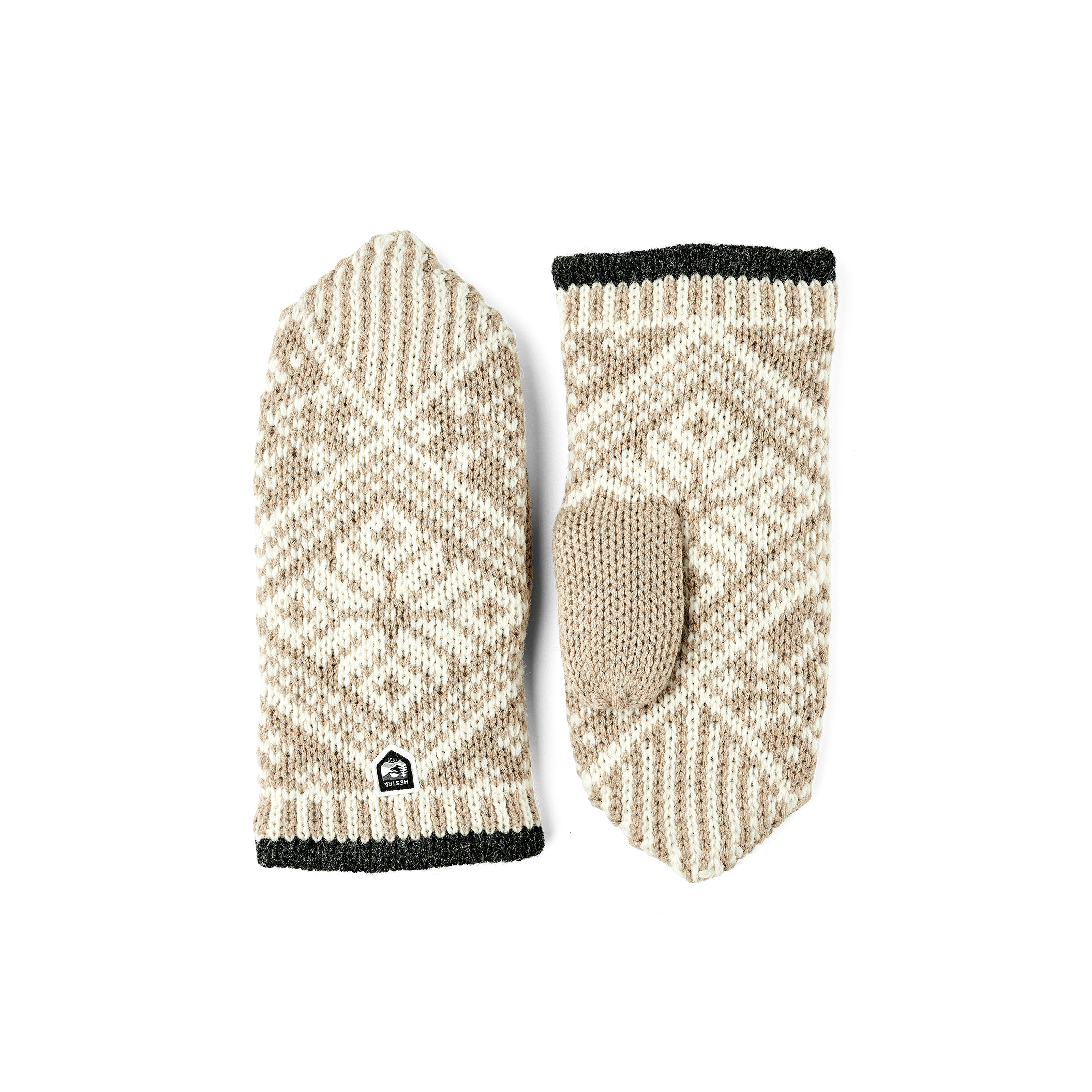 Hestra - Nordic Wool Mitt - Beige/Offwhite