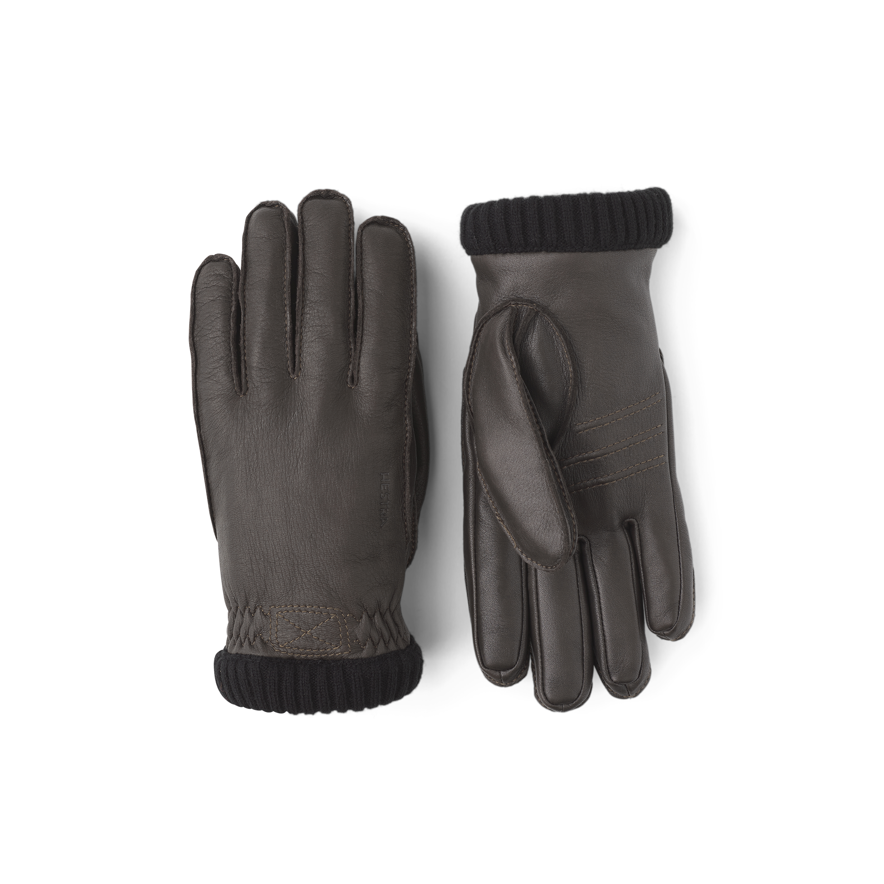 Black Deerskin Primaloft Rib
