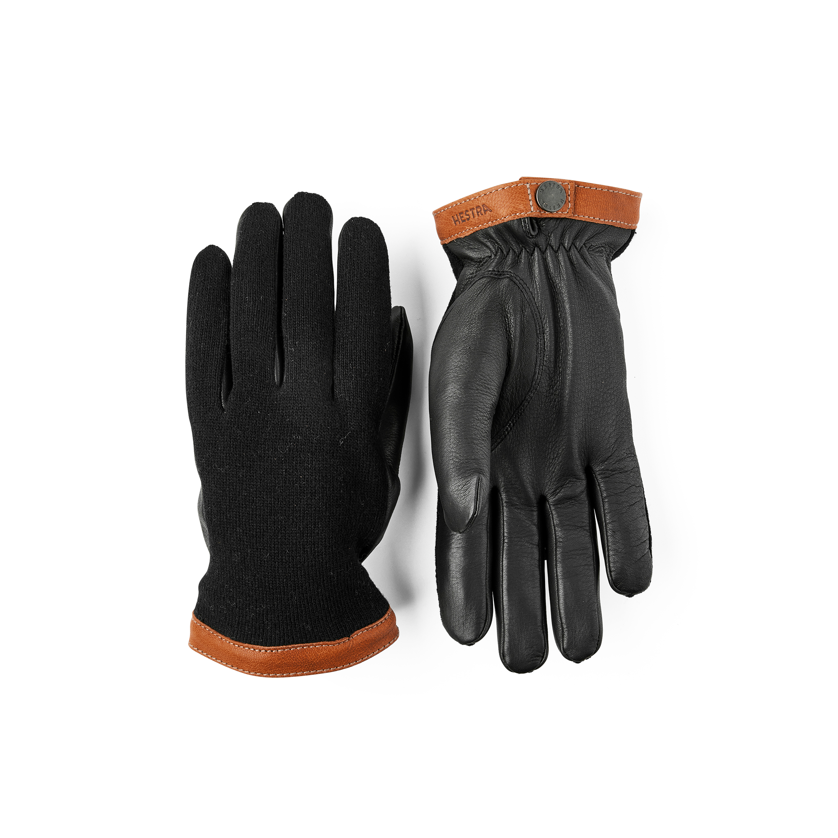hestra handschuhe deerskin Hestra - Deerskin Wool Tricot - Charcoal/Black