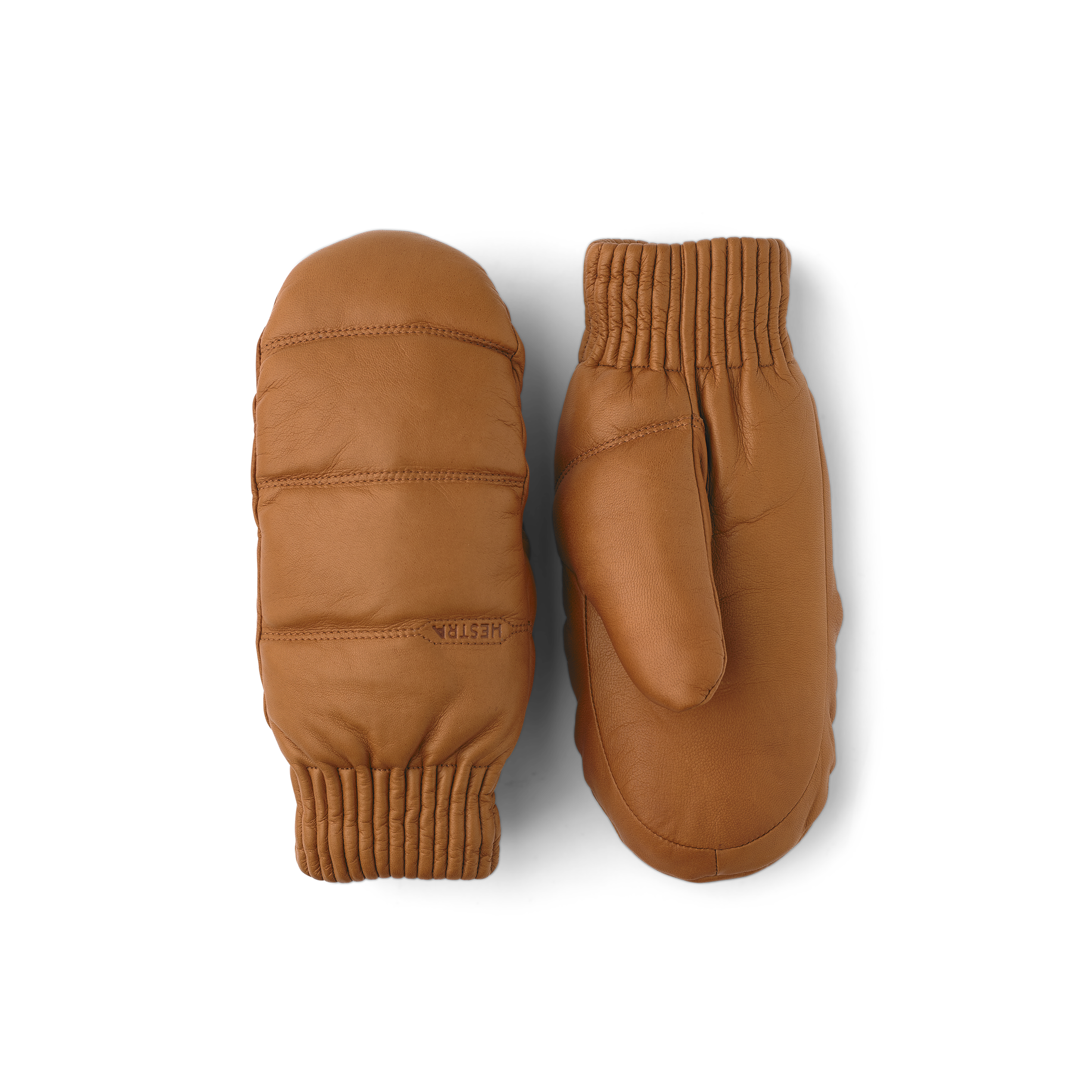 Light brownish-yellow hairsheep leather mitten