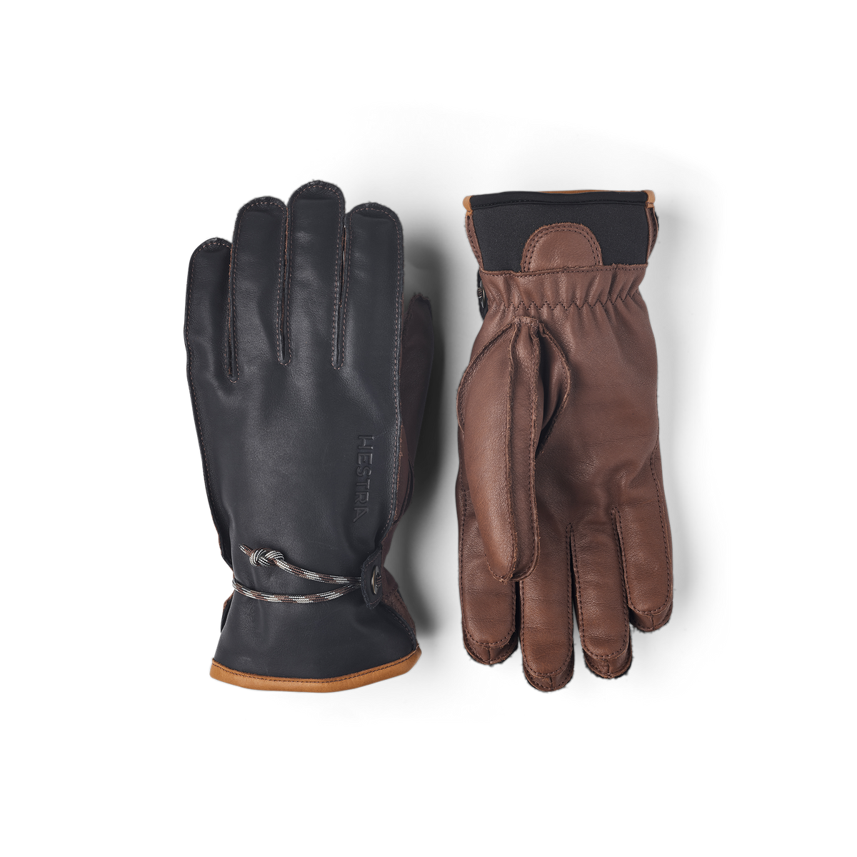HESTRA ヘストラ WAKAYAMA ワカヤマ 7 Wakayama 5 Finger Gloves Navy/Brown | Hestra – Hestra Gloves