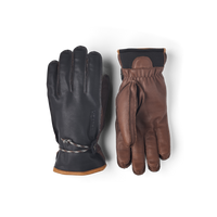 Wakayama 5 Finger Gloves Navy/Brown | Hestra – Hestra Gloves