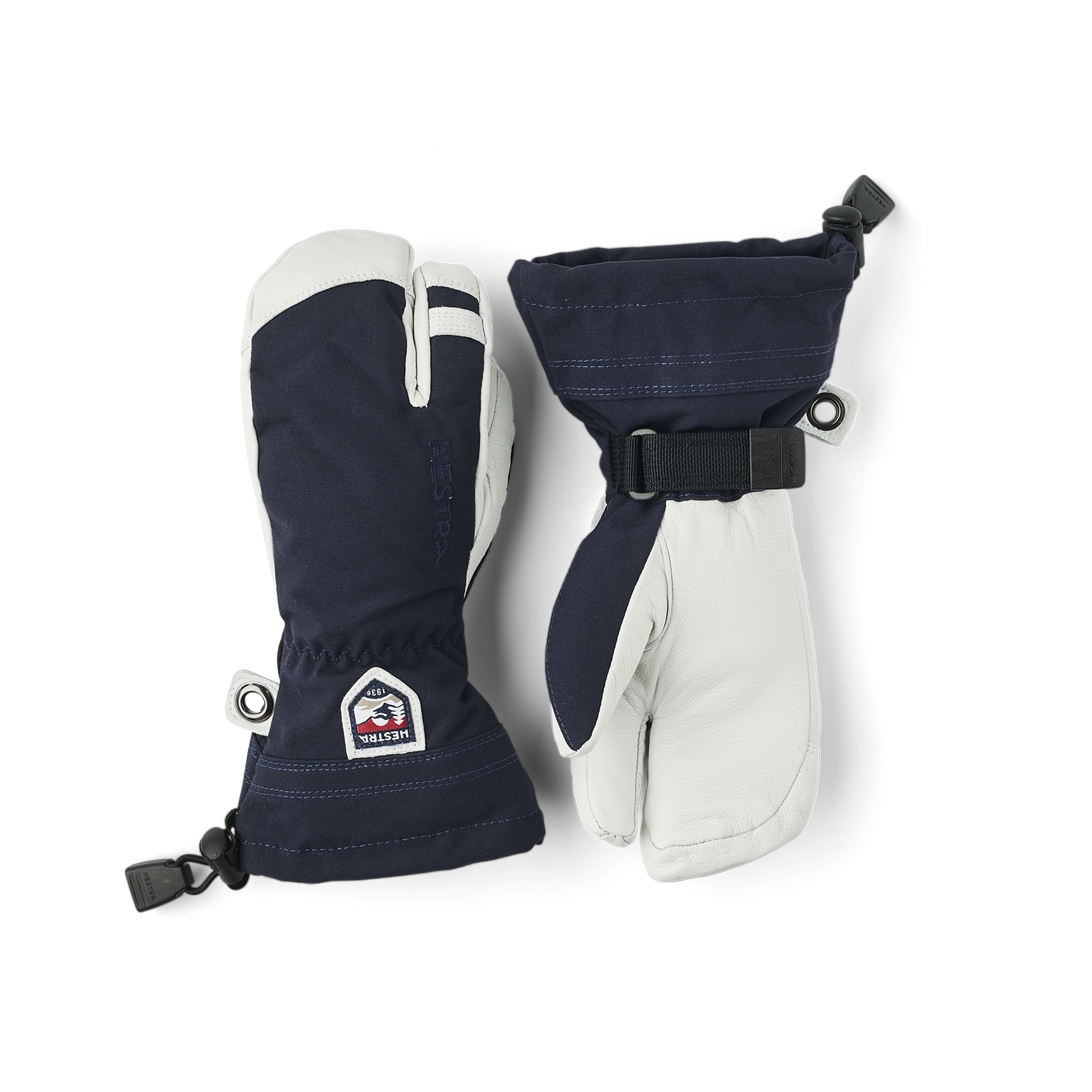 Army Leather Heli Ski Jr. - 3-finger – Hestra Gloves Army Leather Heli Ski Jr. - 3-finger – Hestra Gloves