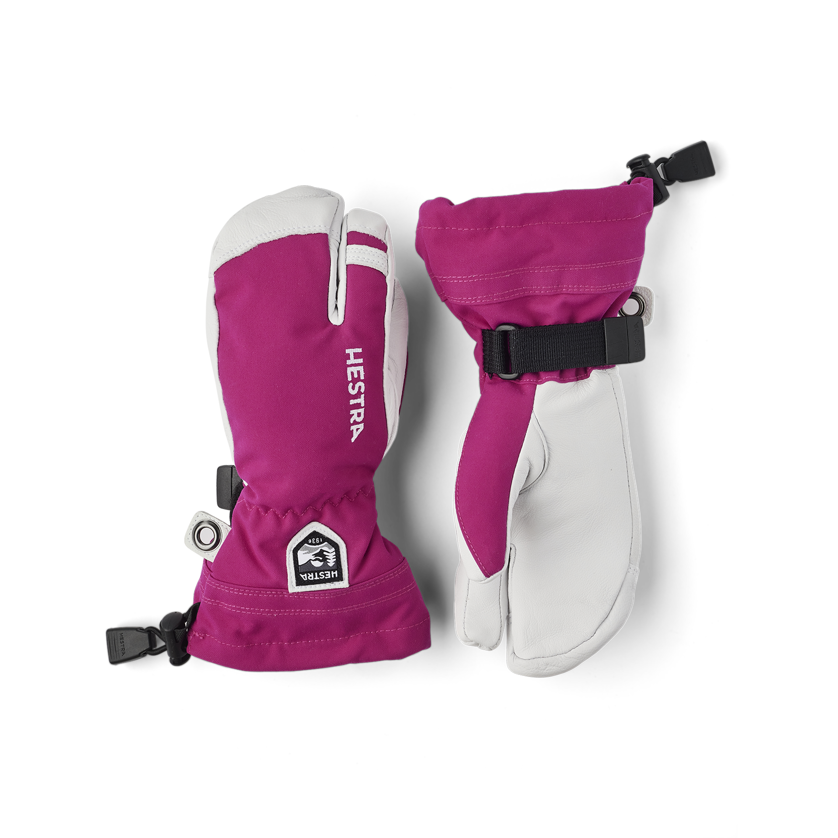 Army Leather Heli Ski Jr. - 3-finger – Hestra Gloves Army Leather Heli Ski Jr. - 3-finger – Hestra Gloves