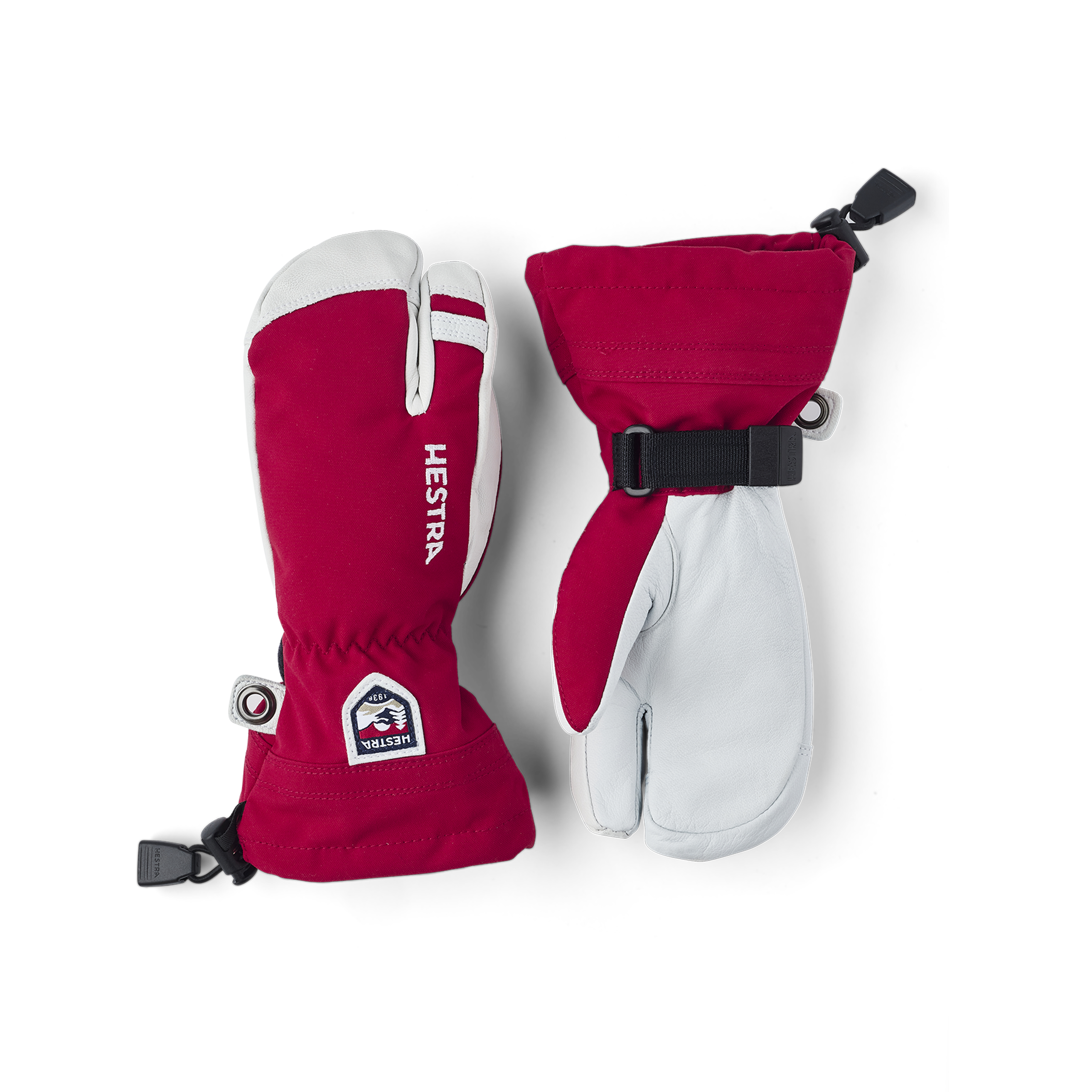 Army Leather Heli Ski Jr. - 3-finger – Hestra Gloves Army Leather Heli Ski Jr. - 3-finger – Hestra Gloves