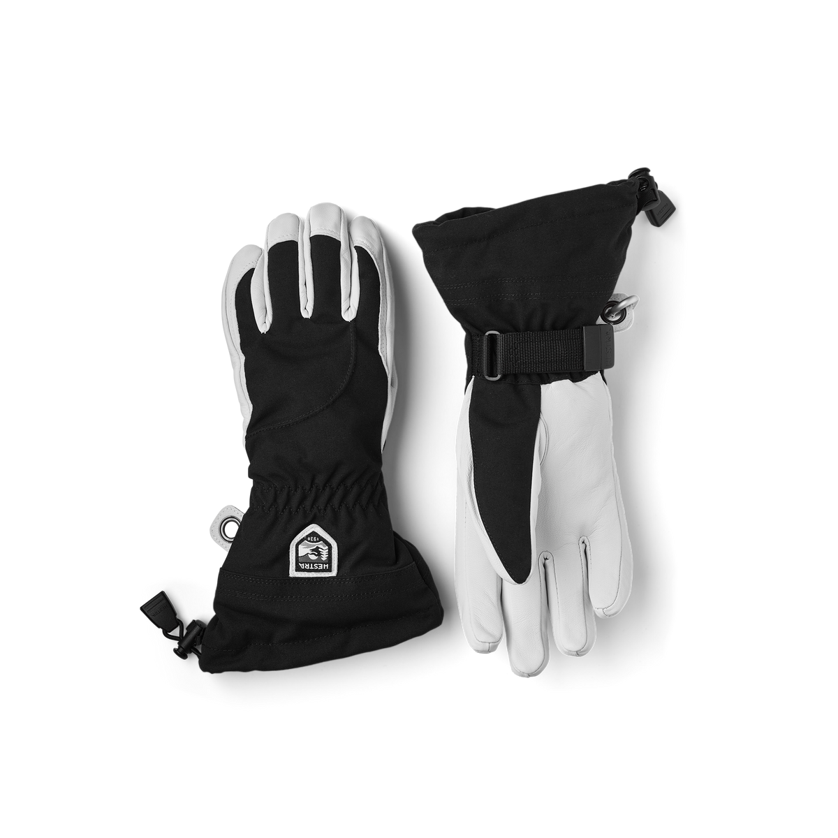 HESTRA GORE-TEX サイズ5 レディース Heli Ski Female - 5 finger-Black/Offwhite – Hestra Gloves