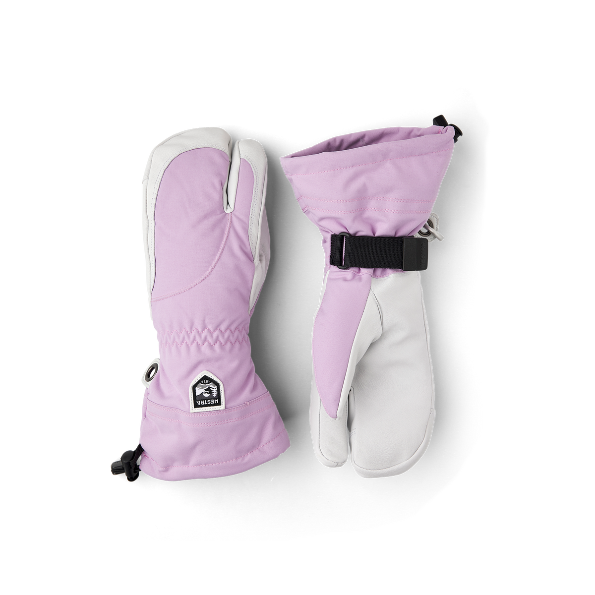 hestra handschuhe 3 finger damen Hestra Women's Heli Ski 3-Finger Glove - Syringa/Offwhite
