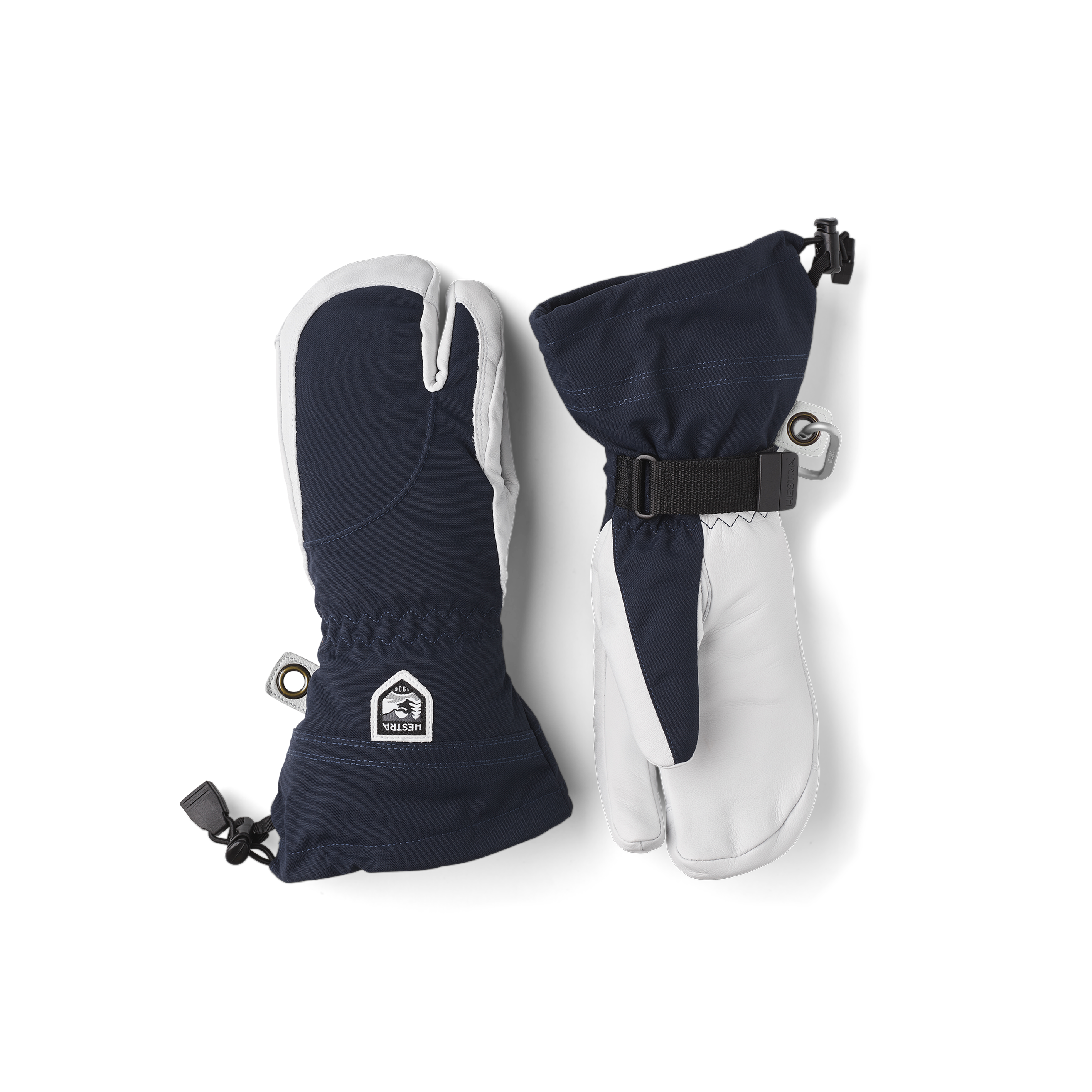 hestra handschuhe damen 3 finger Hestra Heli 3-Finger Women's- Grey/ Off White