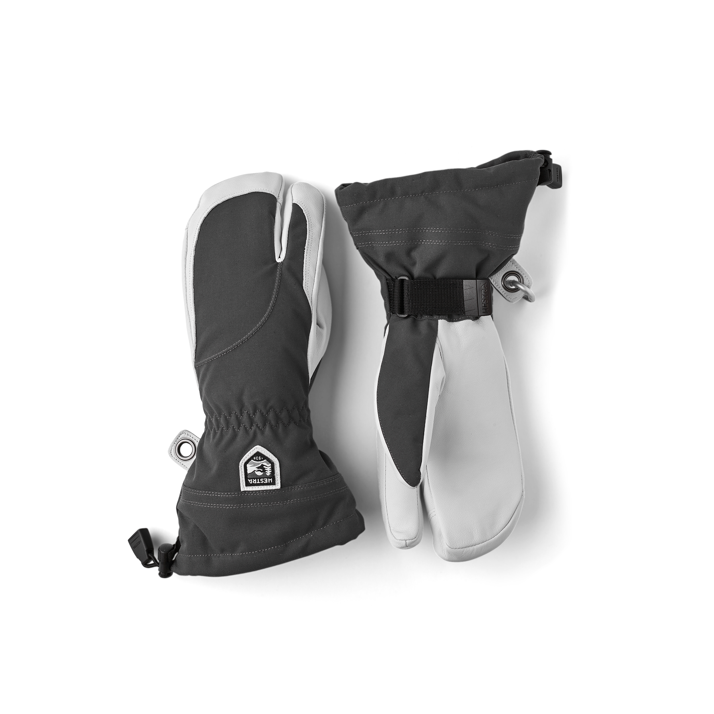 Heli Ski Female - 3 finger-Grey/Offwhite – Hestra Gloves Heli Ski Female - 3 finger-Grey/Offwhite – Hestra Gloves
