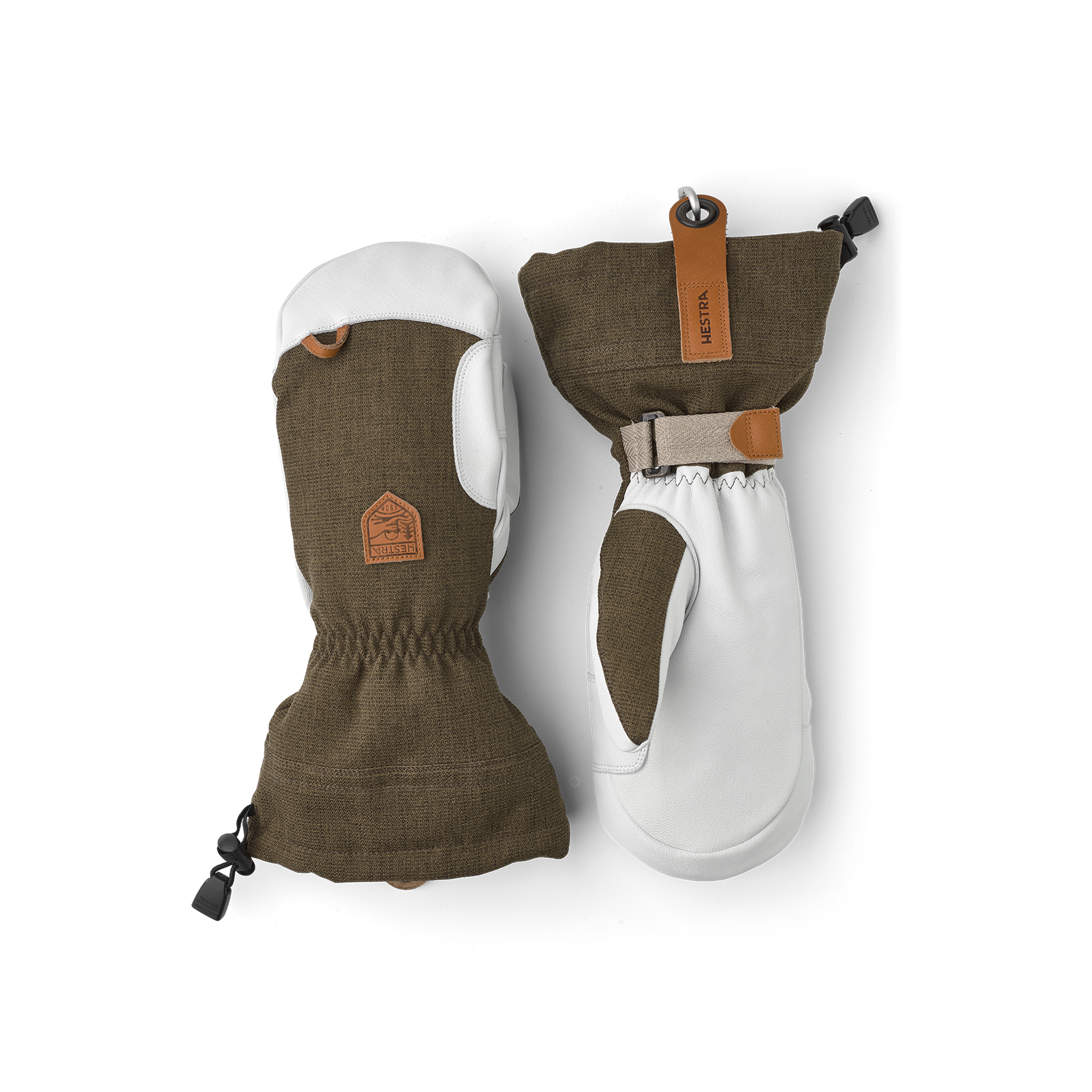 mitt handschuhe Hestra - Army Leather Patrol Gauntlet Mitt - Olive