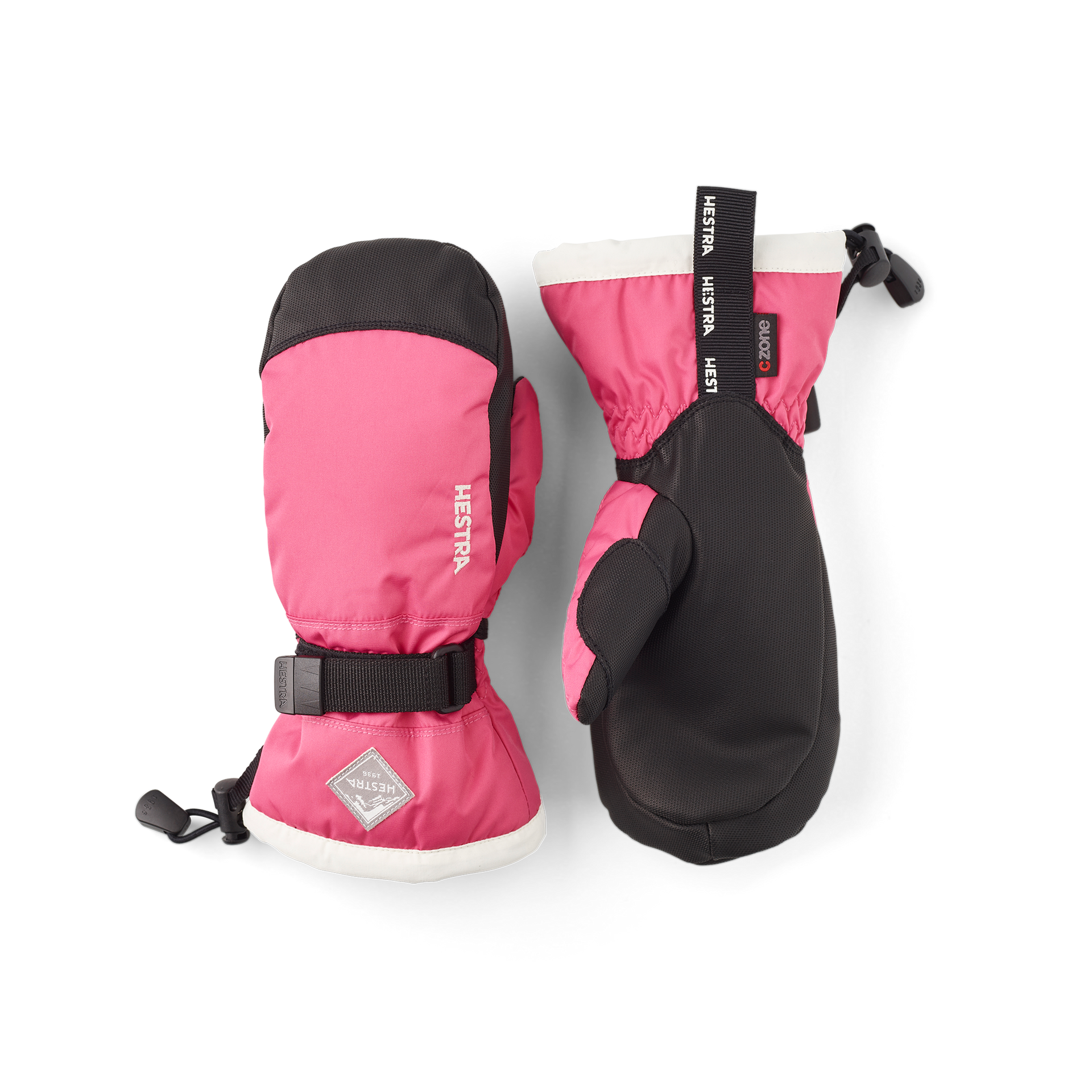 Hestra - Gauntlet CZone Jr. Mitt - Fuchsia/Ivory